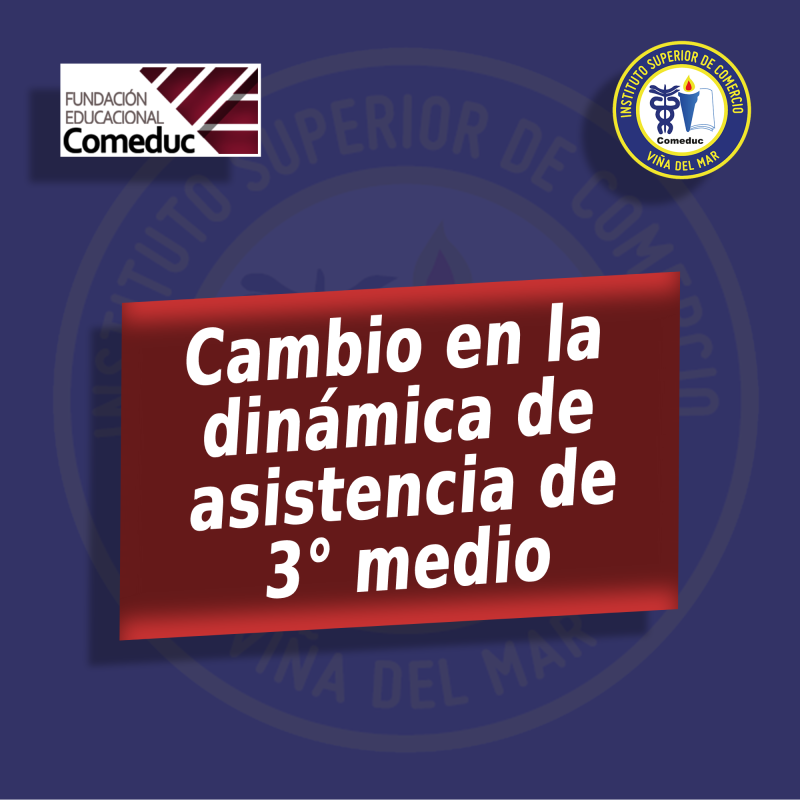 Cambio en la dinámica de asistencia de 3° medio